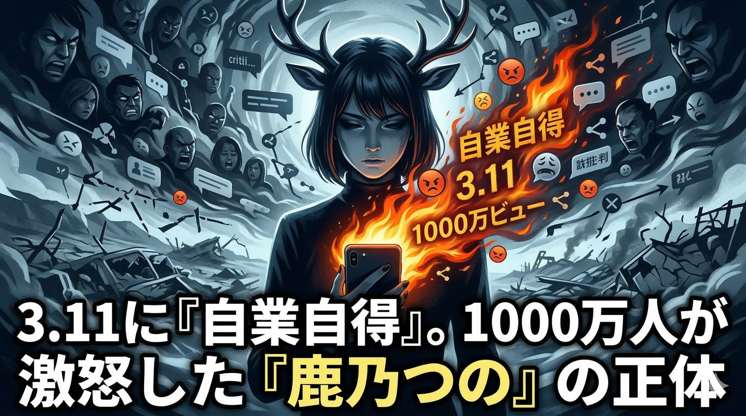 鹿乃つのって何者？3.11被災者軽視で大炎上の背景と過去の経歴を調査！ヤフコメ民の賛否と凄まじい世論を全暴露